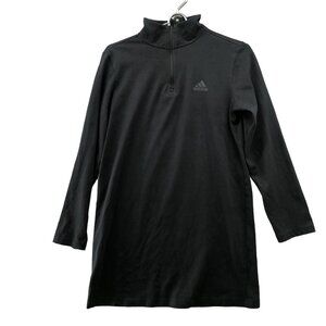 Adidas Athletic Dress Womens M Black Long Sleeve 1/4 Zip Unleash Tunic